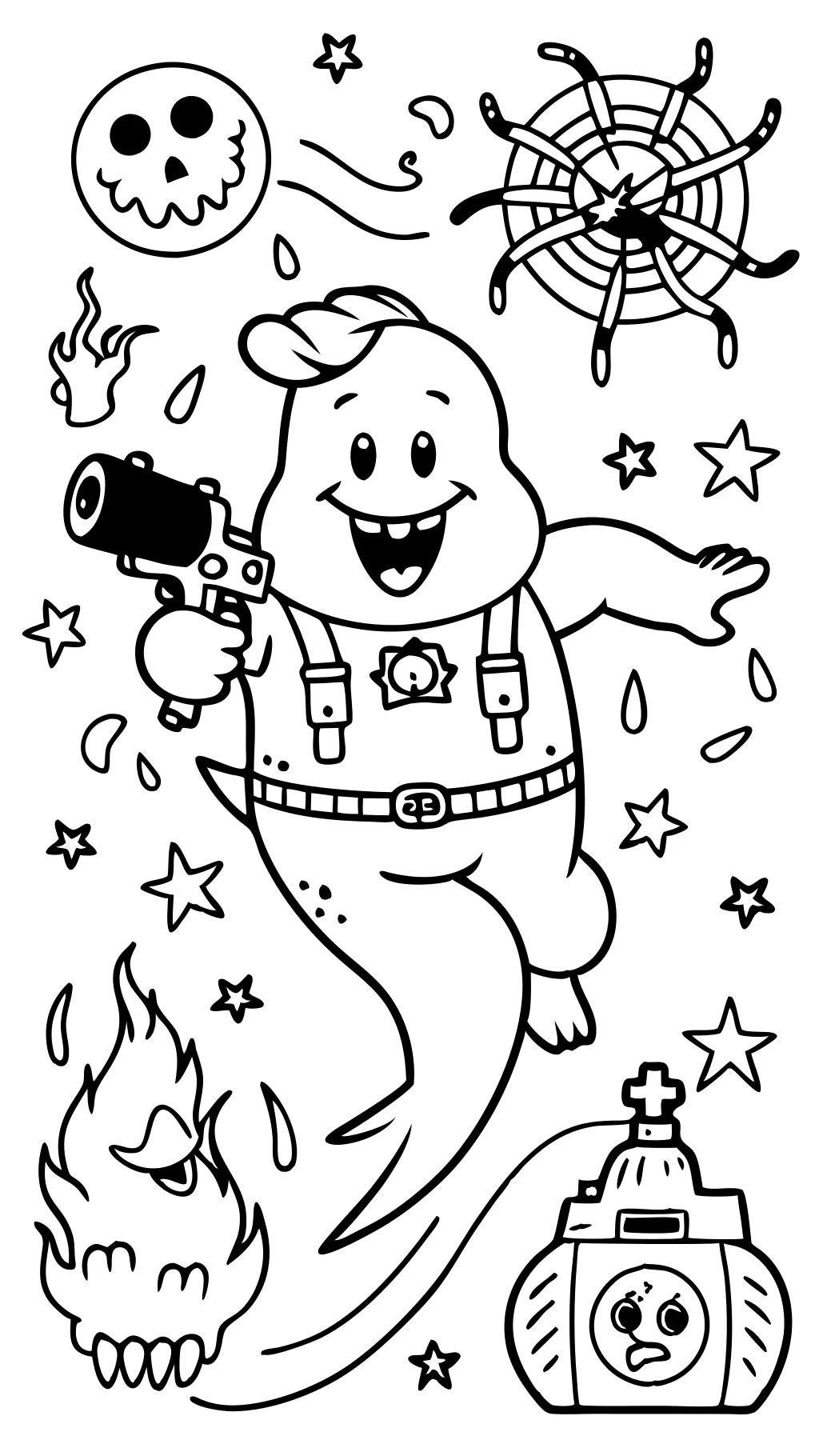 coloriage Ghostbuster